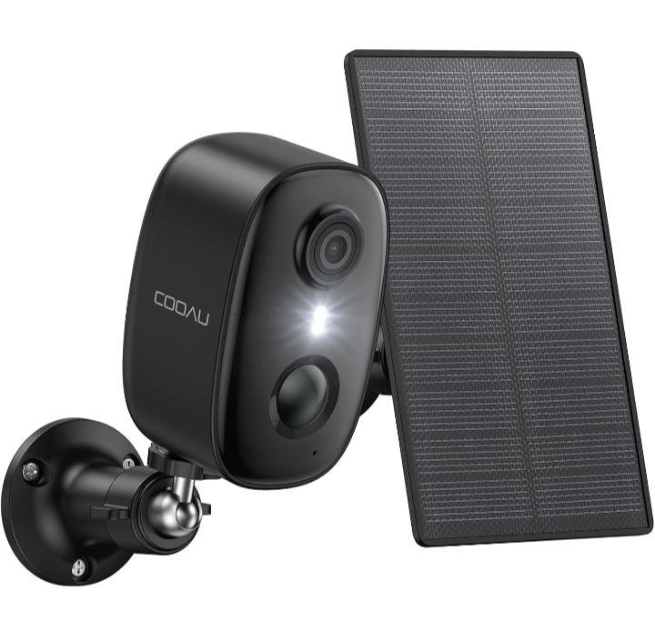 COOAU ZS-Q1 防犯カメラ 屋外　ソーラー　500万画素　WiFi