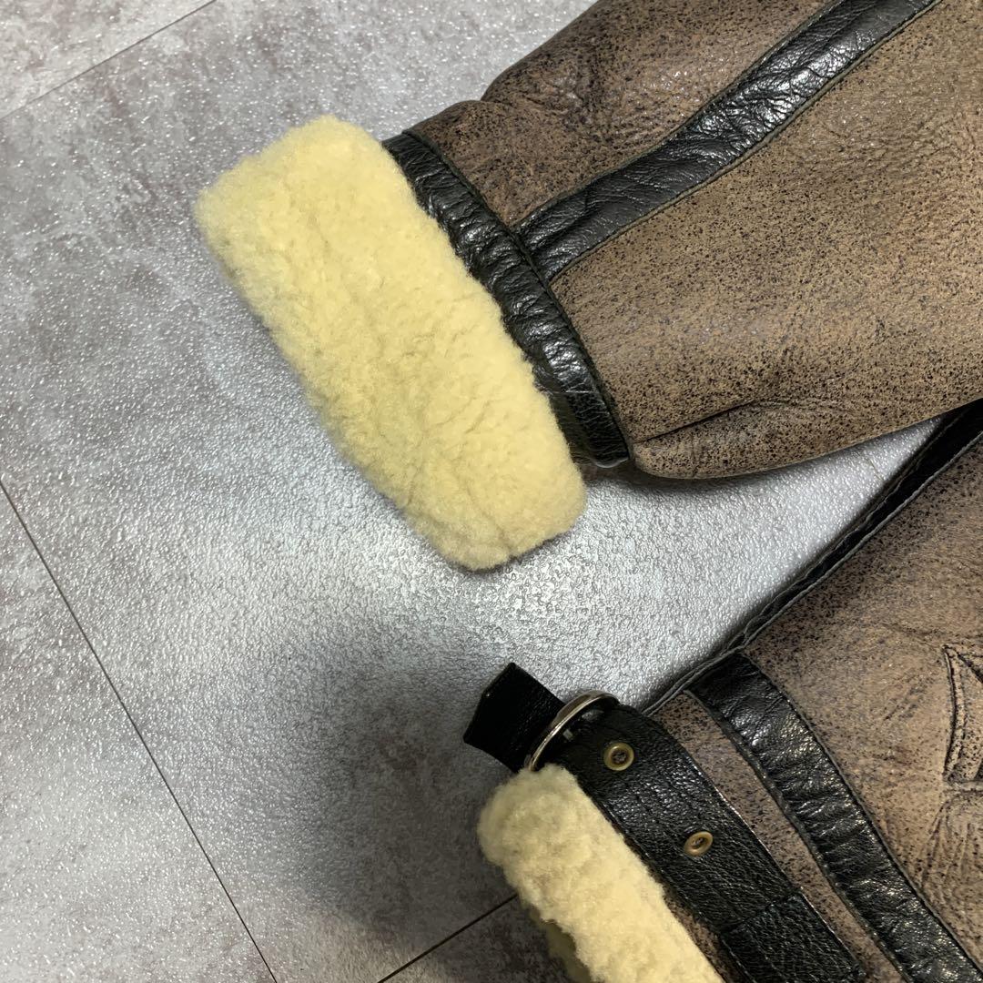 ジャケット・アウター 90s B-3 flight jacket real mouton jacket