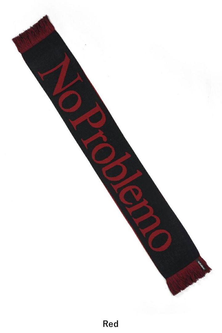 No Problemo ノープロブレモ マフラー スカーフ 新品 RED タグ付