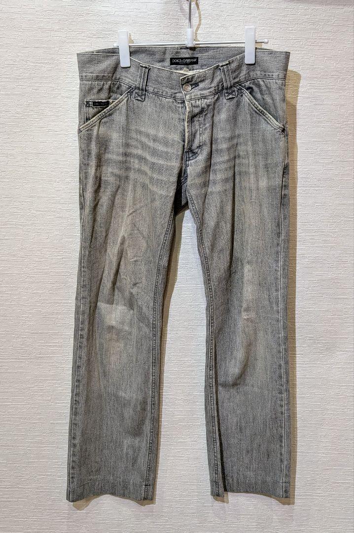 ★週末限定★DOLCE & GABBANA グレー デニムパンツ サイズ48