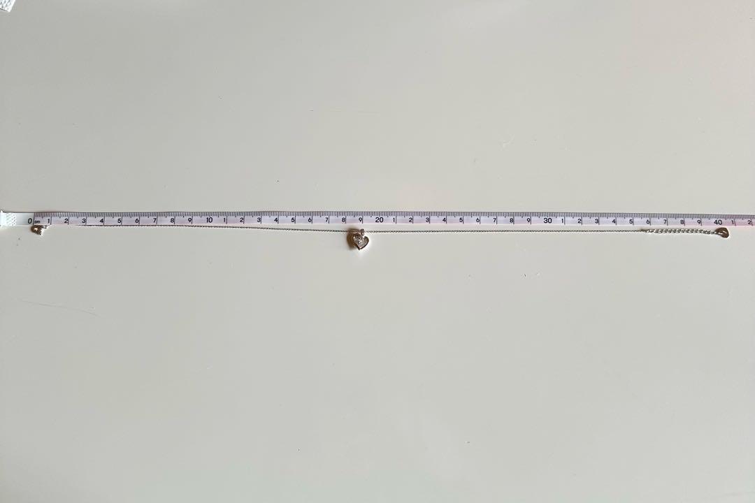 4℃ K18WG ハート　石が揺れる　ネックレス awardsandwinners.com