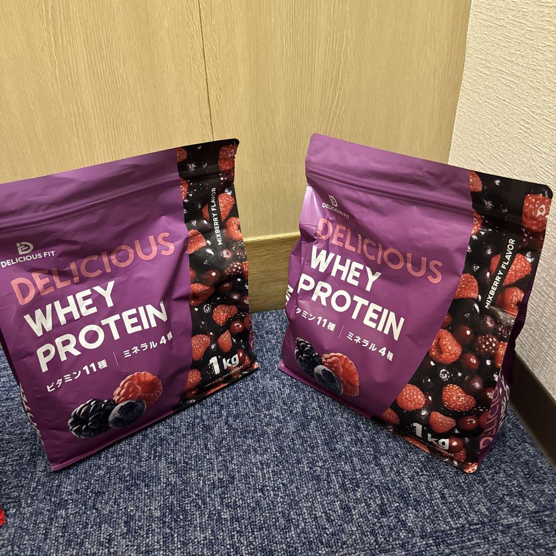 デリシャスフィット プロテイン ホエイ 1kg ミックスベリー風味