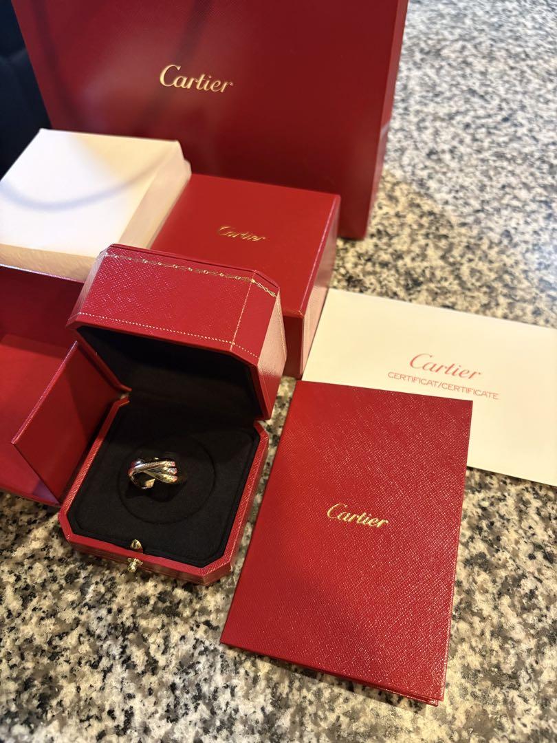 国内百貨店購入 カルティエCartier トリニティリング クッション #56