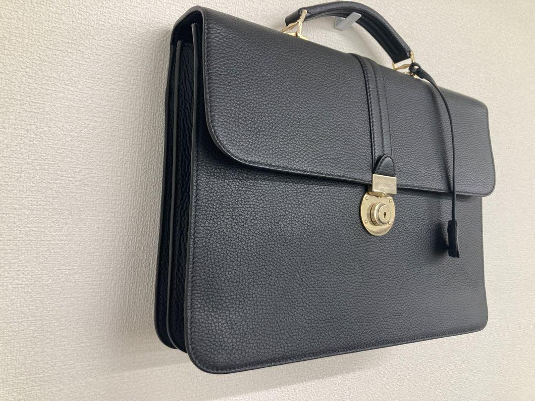 【極美品】CORNELIANI ダレスバッグ 鍵付き 黒