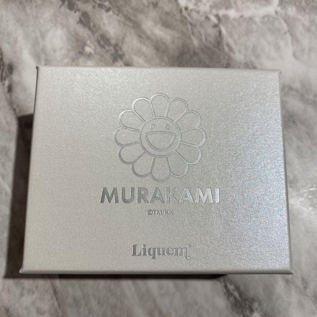 村上隆 フラワーピアス カイカイキキ ブルー×ホワイト liquem