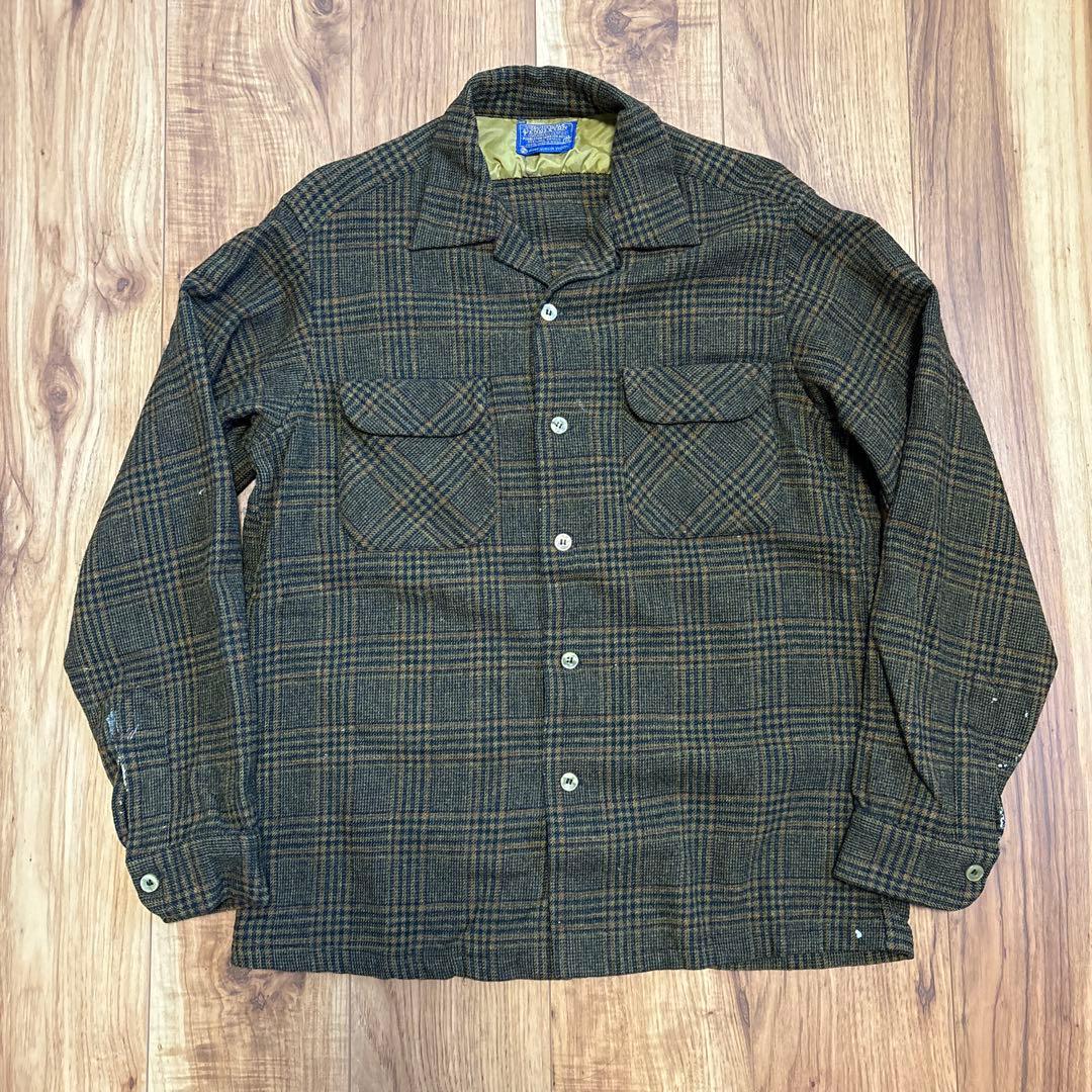 Pendleton 60 S ヴィンテージ ウールボードシャツ ネルシャツM PENDLETON