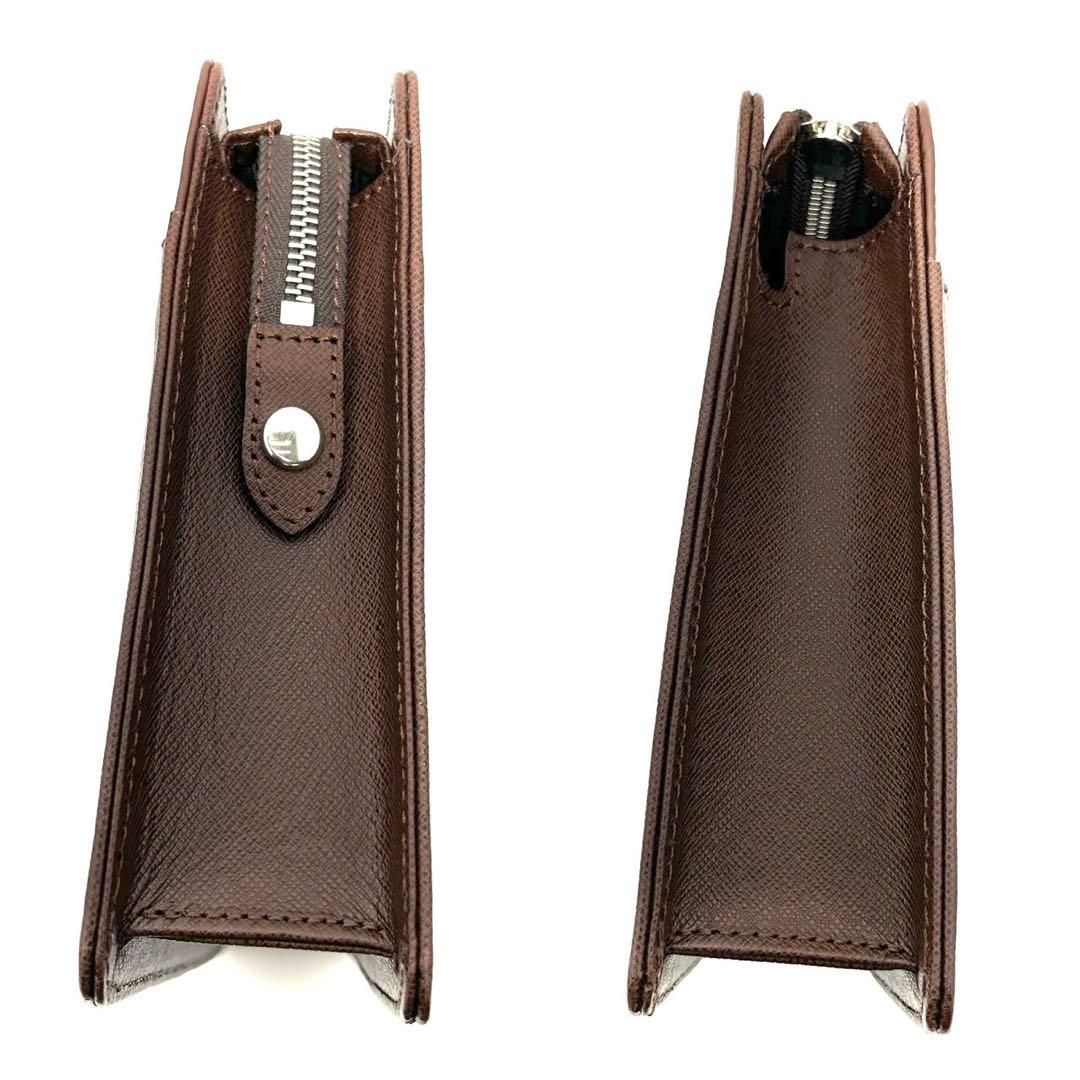 バーバリー セカンドバッグ クラッチバッグ ブラック レザー ノバチェック ロゴ