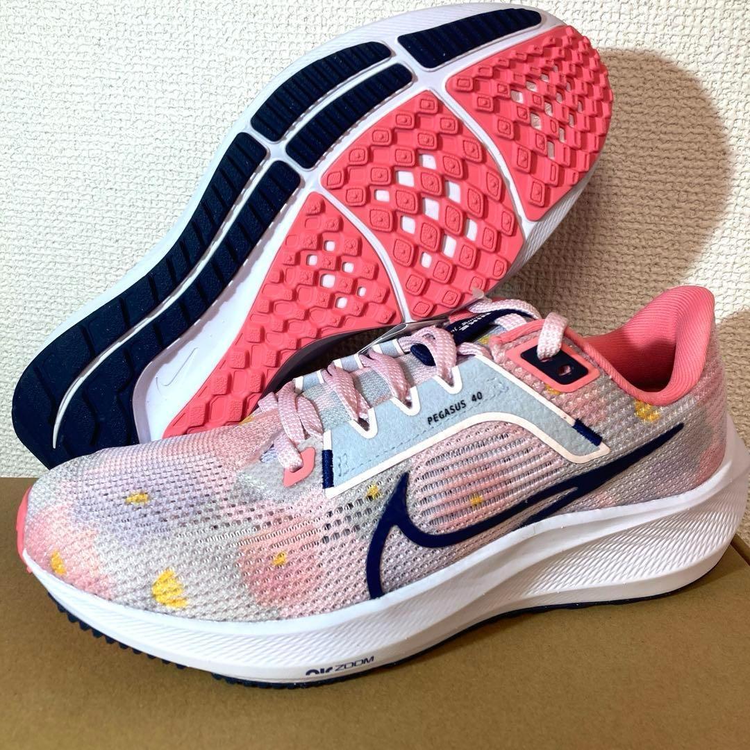 ナイキ エアズーム ペガサス 40プレミアム 24cm ピンク ランニング