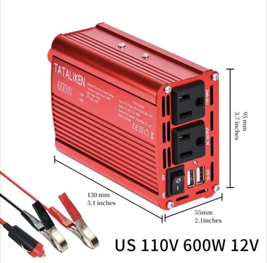 DC12V 24V → AC110V 60Hz 最大600W 変換器