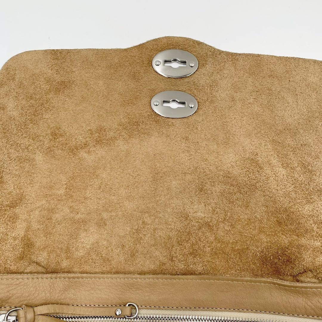 美品 ザネラート ポスティーナM ANNI50 2wayバッグ シボ革