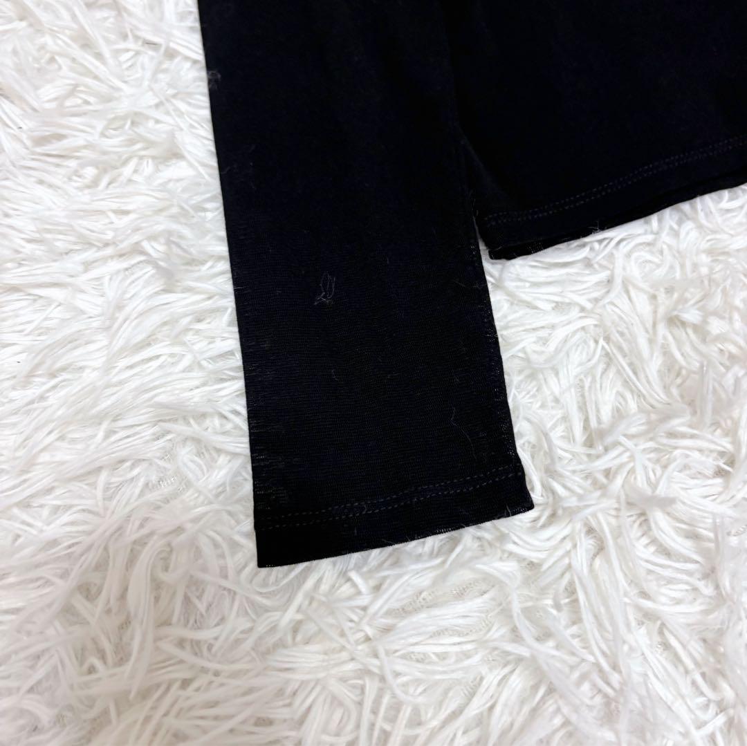美品✨24ss Curensology コットン チュール ブラウス シアー 黒