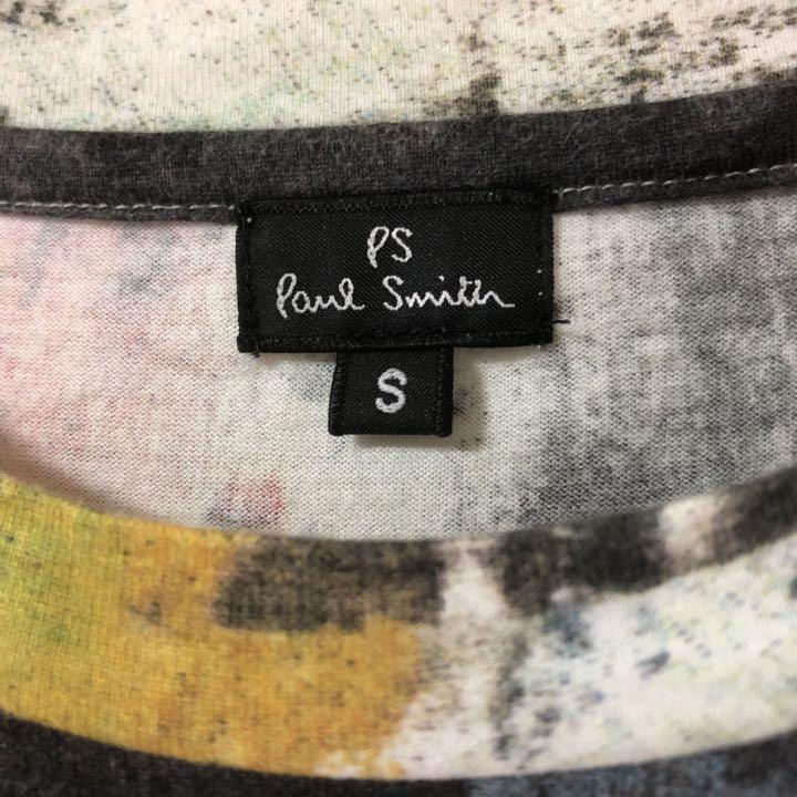 アニエスベ Paul プリント長袖 Tシャツ MrVTN-m69447303633 Smith ペイント きますよう