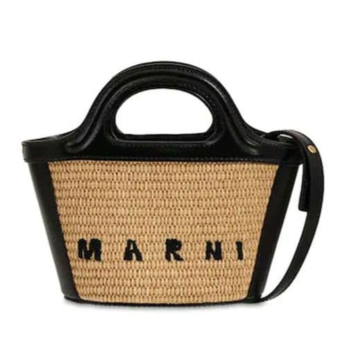 MARNI ラフィア トロピカリア マイクロバッグ ブラック