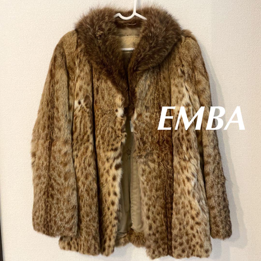 専用商品 高級品 EMBA リアルファーコート レオパードキャット 希少柄