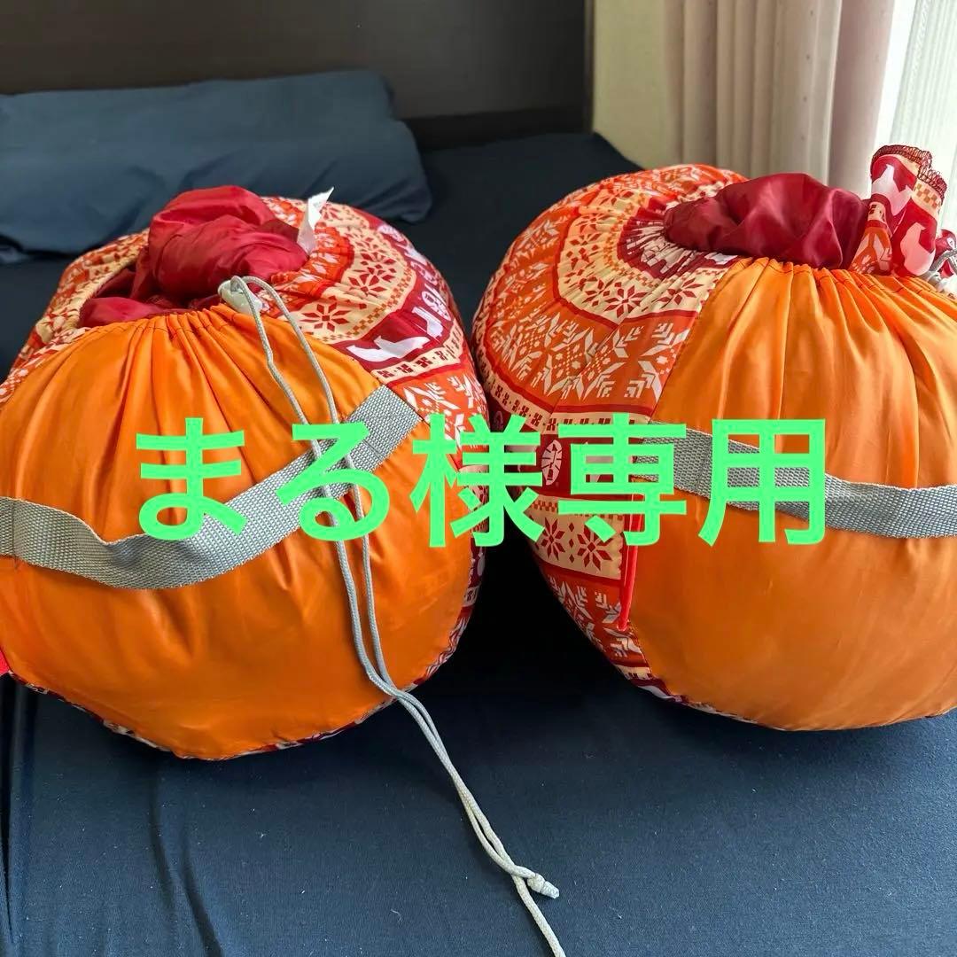 コールマン Coleman 寝袋 キッズマミーアジャスタブル オレンジ 使用2回