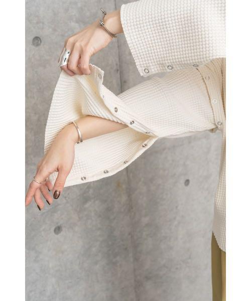 低価超歓迎 LA PEAU DE GEM リングドット変形ワッフルプルオーバー x8BjD-m69453067371 新作超激安