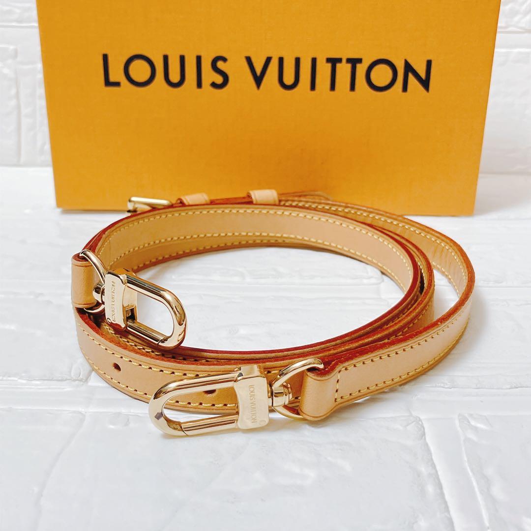 ヴィトン Vuitton レザー ヌメ革 ショルダーストラップ ベルト Y605