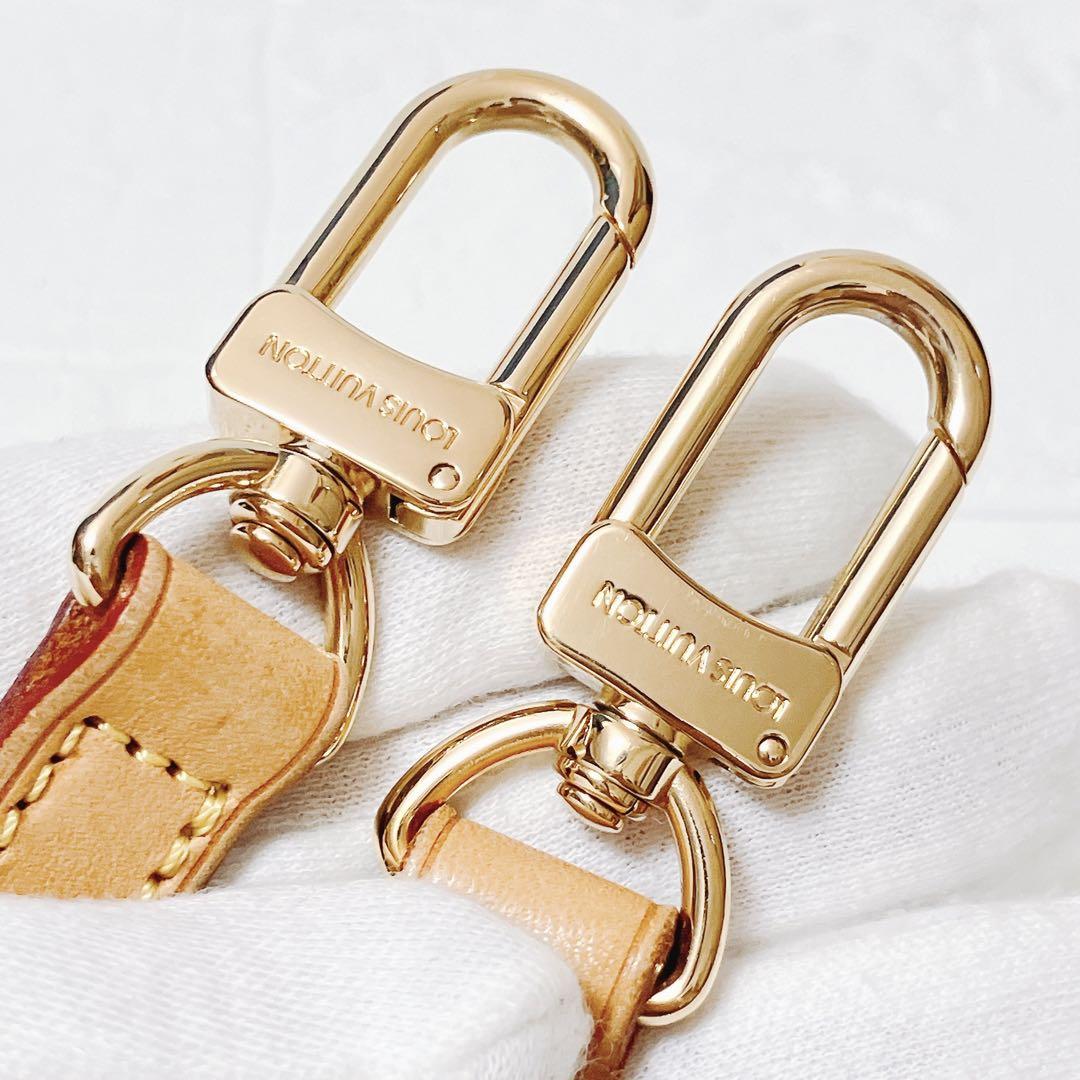 ヴィトン Vuitton レザー ヌメ革 ショルダーストラップ ベルト Y605