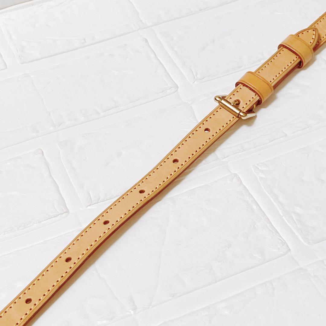 ヴィトン Vuitton レザー ヌメ革 ショルダーストラップ ベルト Y605