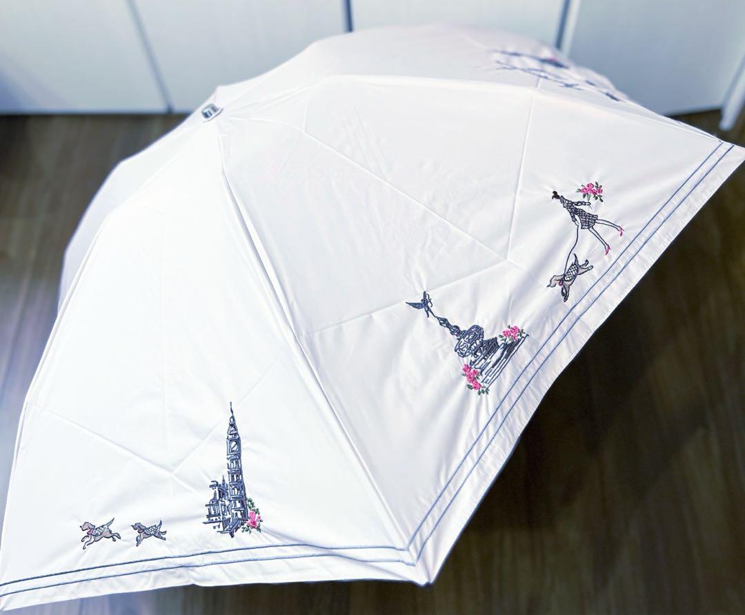 新品アクアスキュータム　1級遮光晴雨兼用傘折りたたみ日傘　サマーシールド　トレカ
