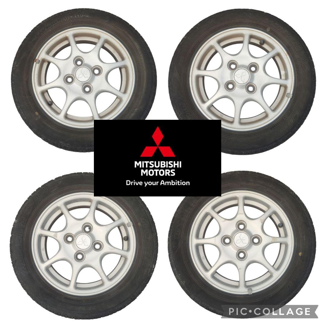 三菱 ekワゴン(LA−H81W)純正13㌅アルミホイールとサマータイヤのセット