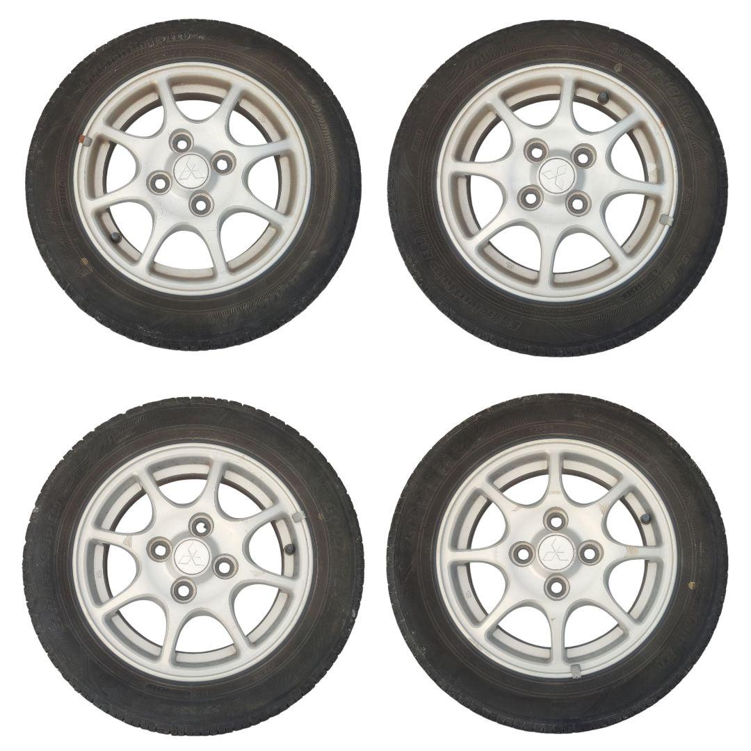 三菱 ekワゴン(LA−H81W)純正13㌅アルミホイールとサマータイヤのセット