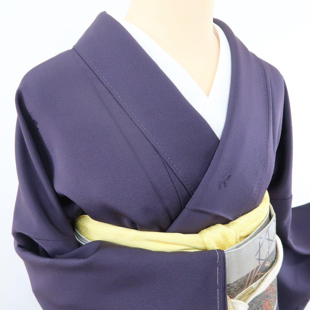 m198＊新品 縫い一つ紋 桜 手縫い仕立て“特別な日を彩る上品な一着”色無地