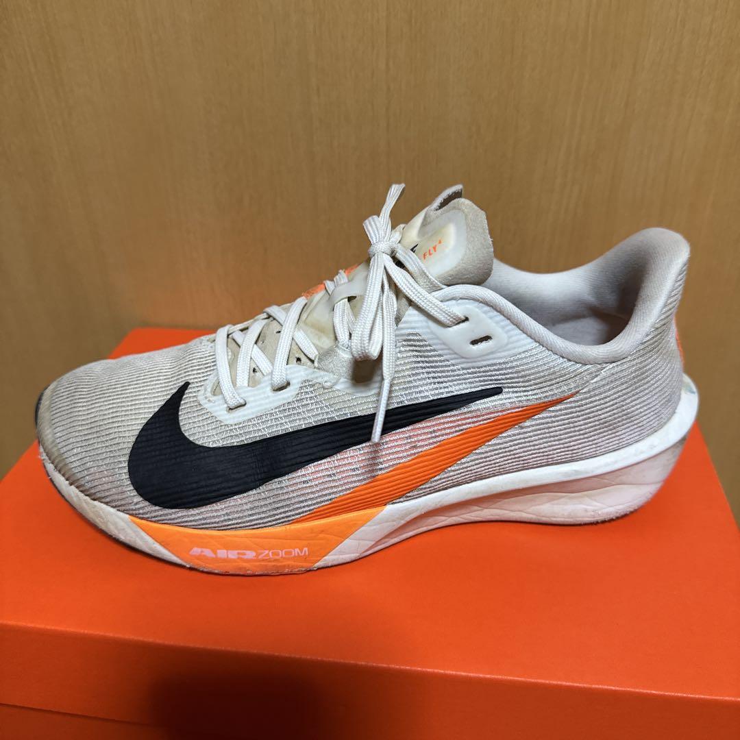 Nike Air Zoom シューズ ホワイト/オレンジ 24.0cm - メルカリ