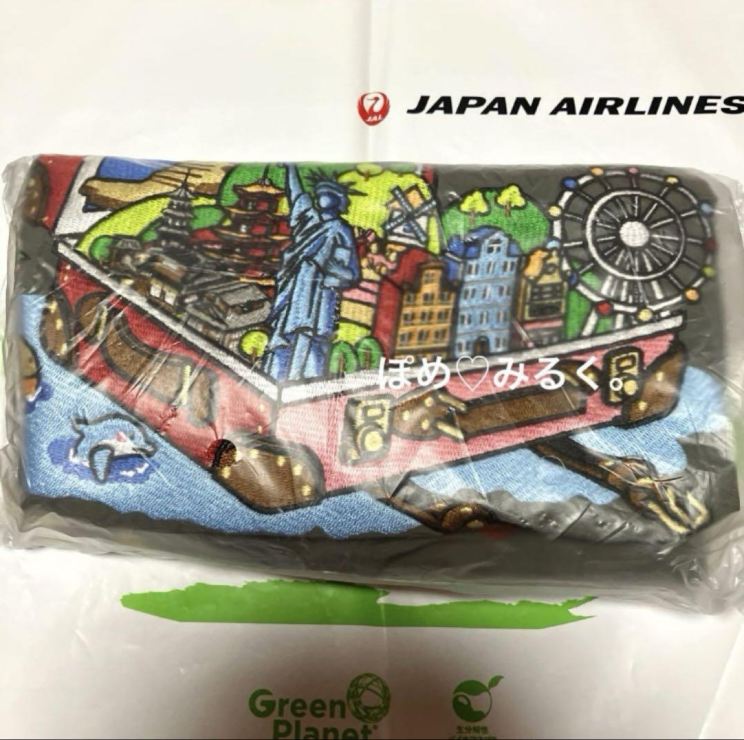 【限定品】Ball&Chain★JAL国内線機内販売エコバッグMサイズ★グレー JAL(日本航空) - JAL ボールアンドチェーン バッグ M グレー