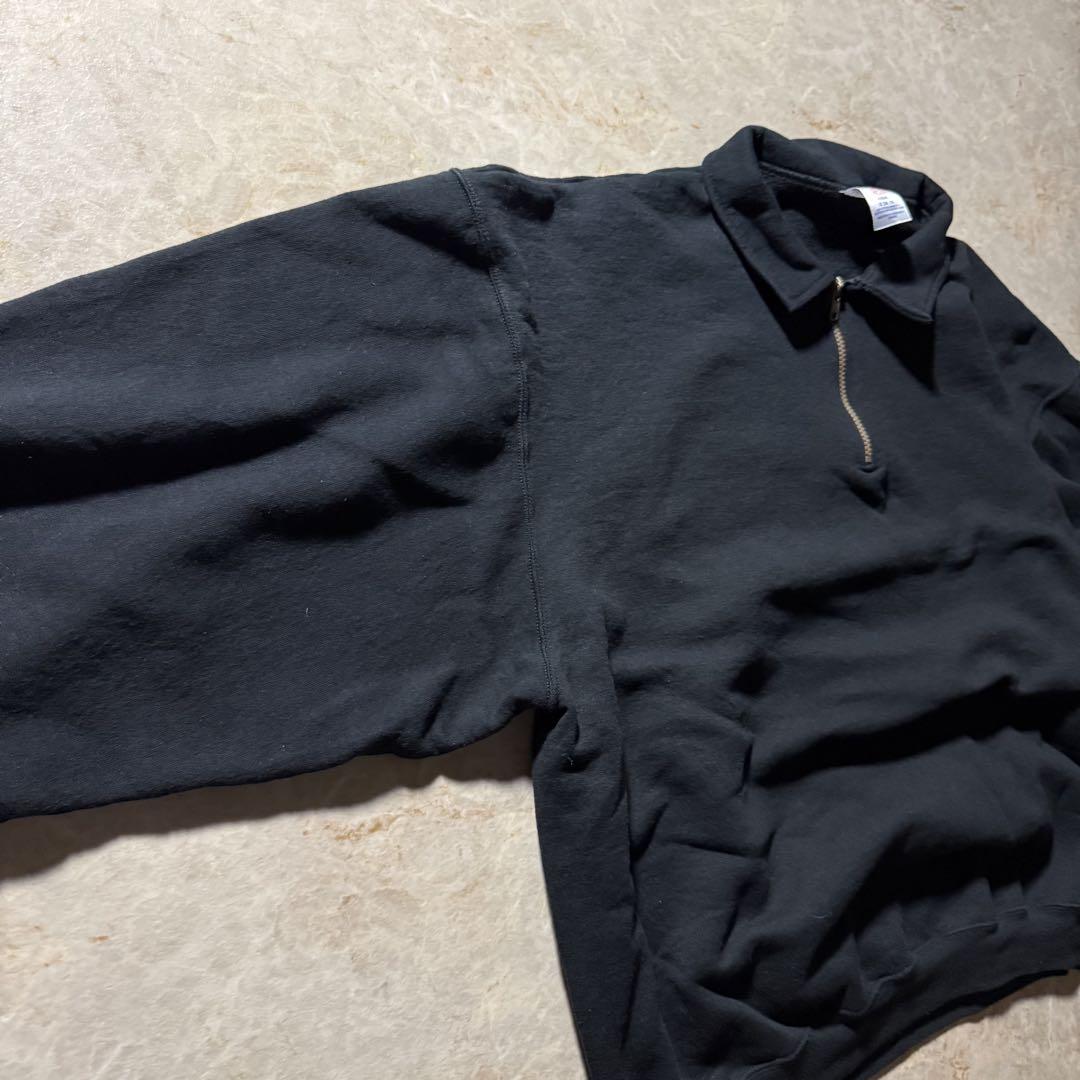 JERZEESハーフジップスウェットXXLフェードブラック短丈CBOY美品