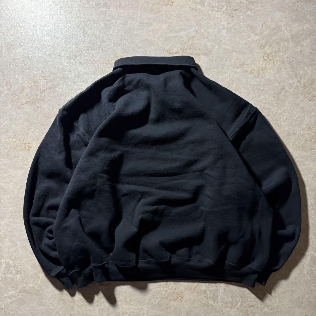 JERZEESハーフジップスウェットXXLフェードブラック短丈CBOY美品当時物