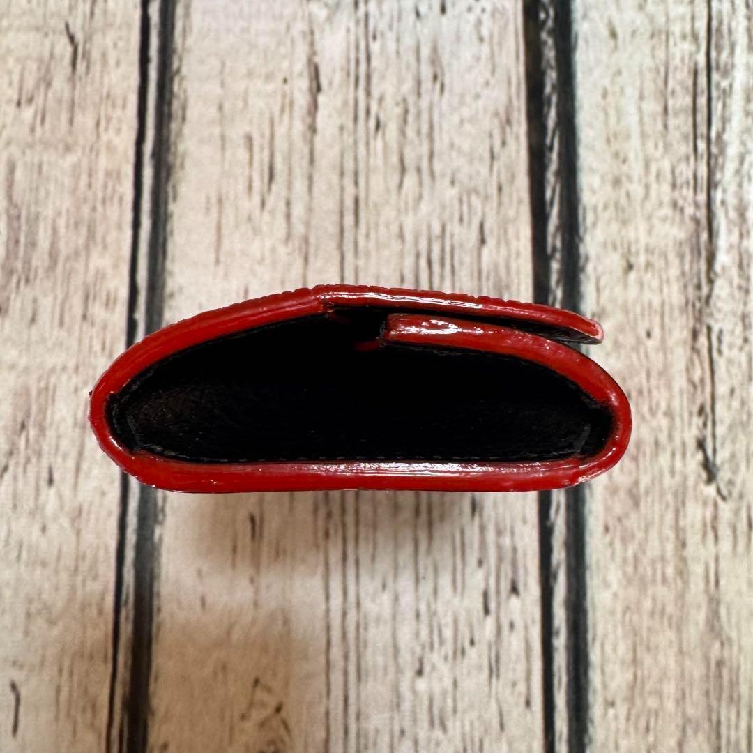 匿名配送 ZOO ズー ダックコインケース14 ZCC030 象革 レッド目立った傷や汚れなし MEDICALDB_JP