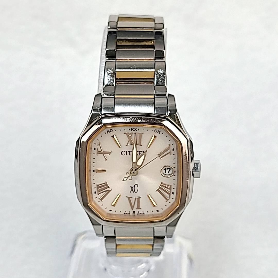 ●美品稼働品 CITIZEN クロスシー ローマインデックス デイト スクエア ●美品稼働品 CITIZEN クロスシー ローマインデックス デイト スクエア