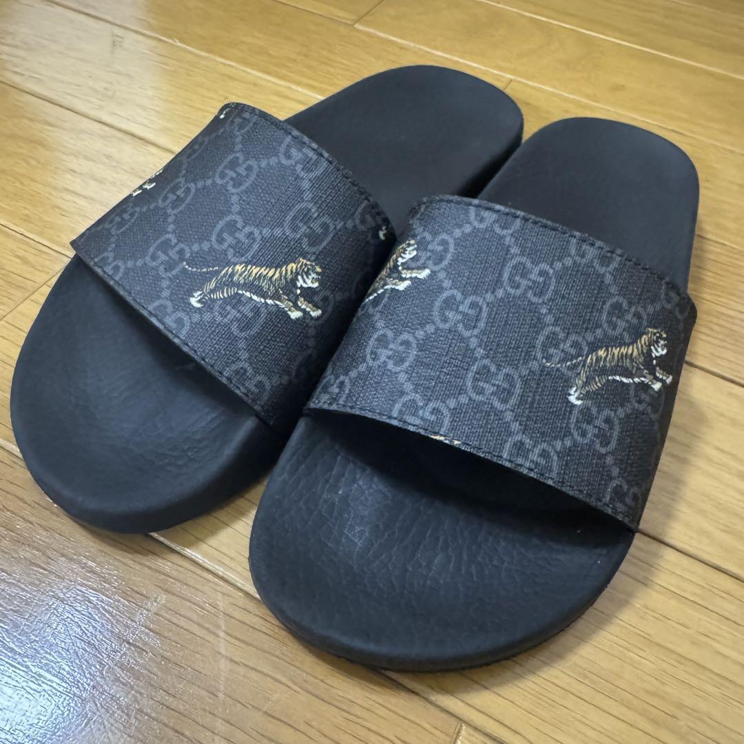 GUCCI タイガー GGスプリーム 25cm サンダル GUCCI タイガー GGスプリーム 25cm サンダル
