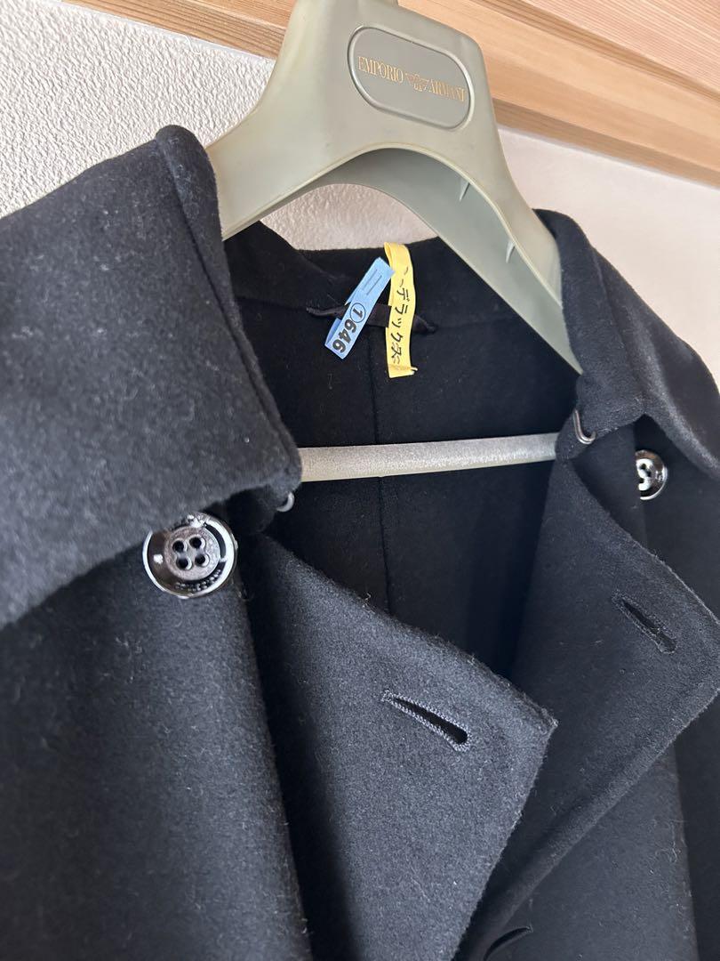 ARMANI COLLEZIONI 黒 ウールコート 50
