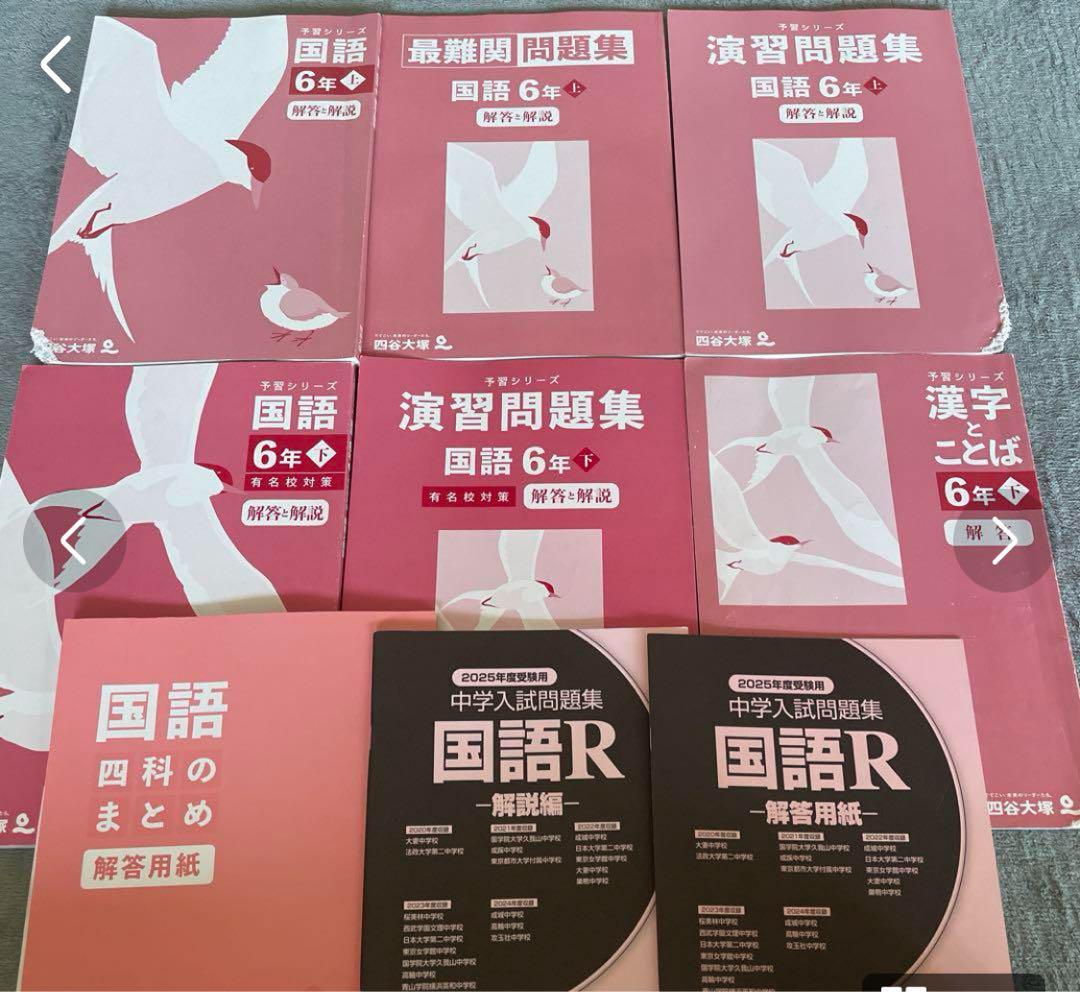 2024年度 四谷大塚　予習シリーズ　4科目6年上下セット57冊（解説付き）
