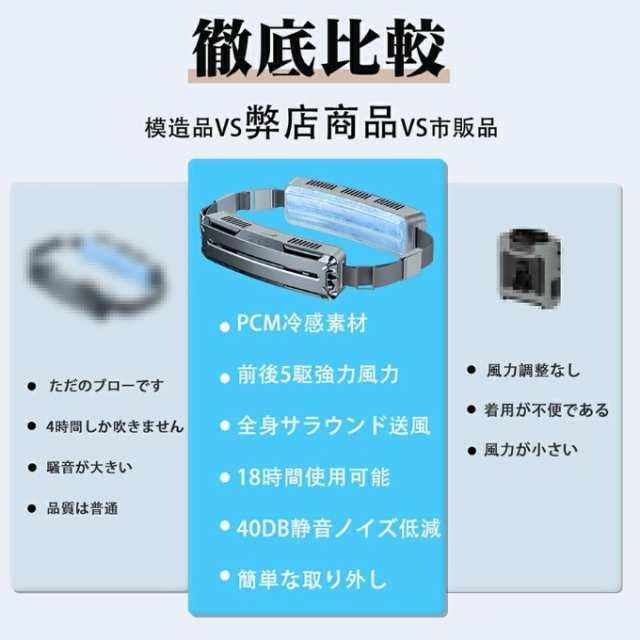 腰掛け扇風機 強力 ベルトファン 冷風機 dcモーター