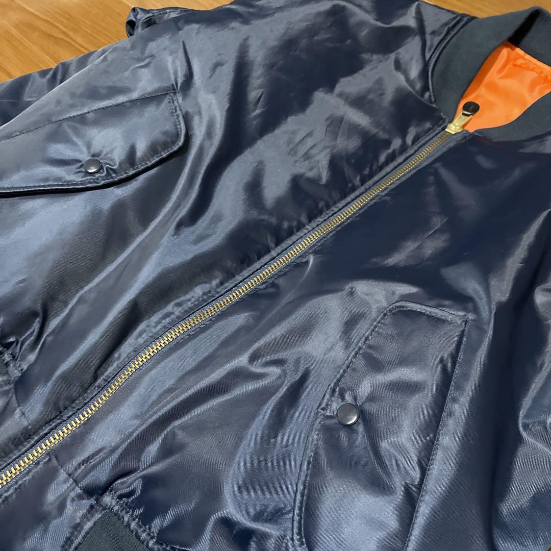新品同様 ロスコ MA-1 フライトジャケット ネイビー Rothco XL