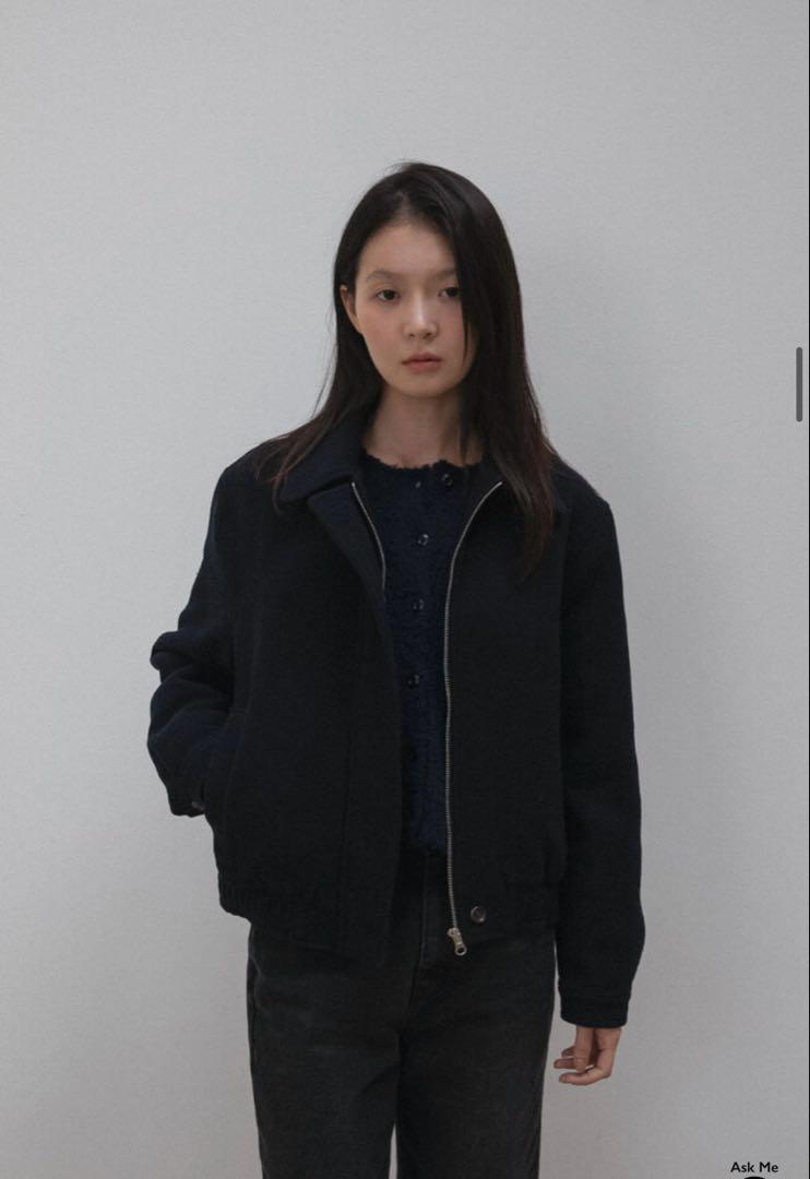 ohotoro Mannish Wool Blouson ネイビー