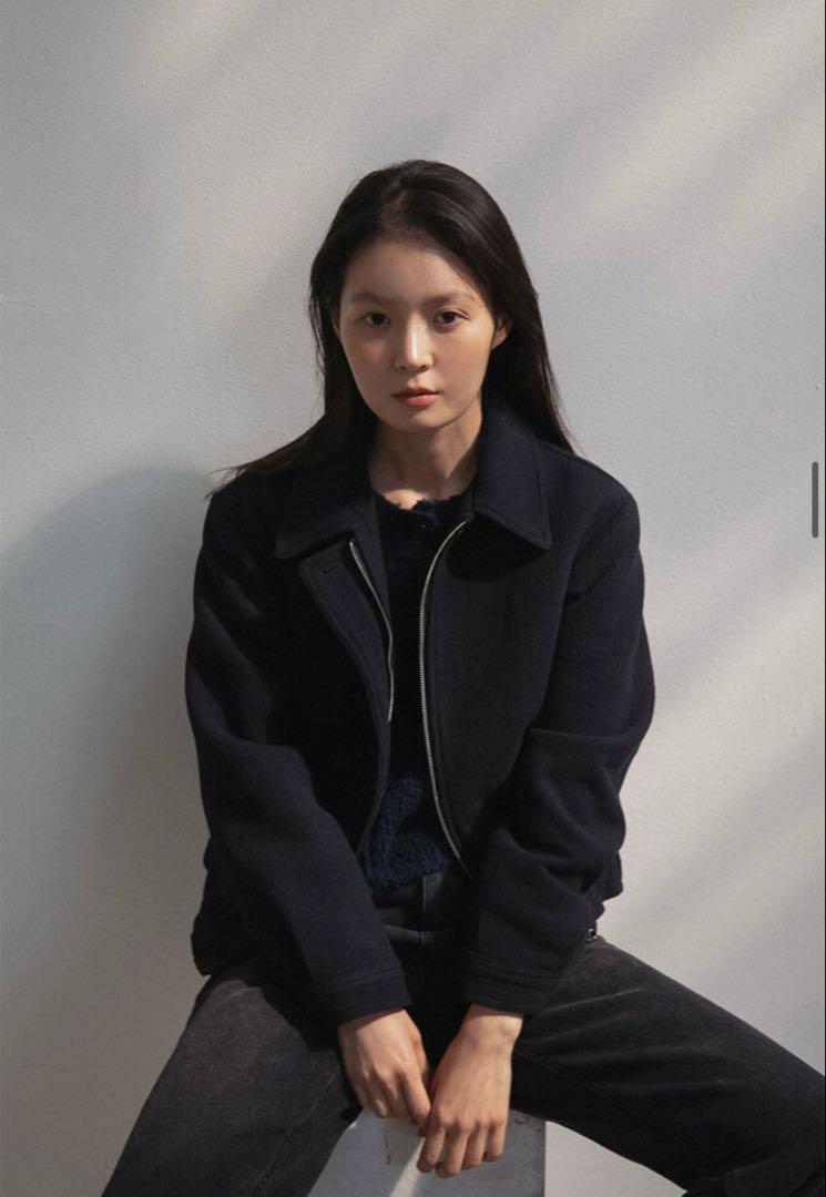 ohotoro Mannish Wool Blouson ネイビー