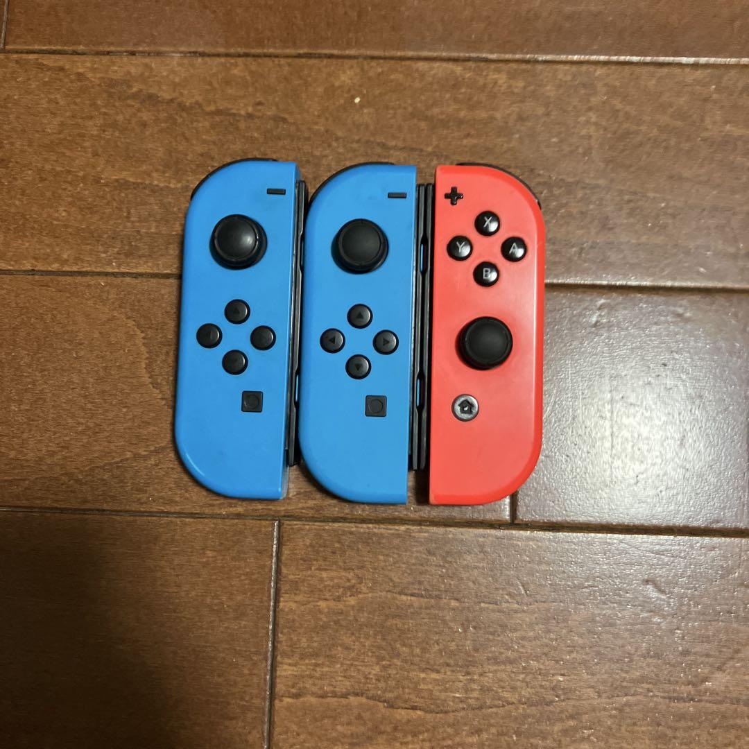 Switch Joy-Con ネオンブルー ネオンレッド 3個 完動品