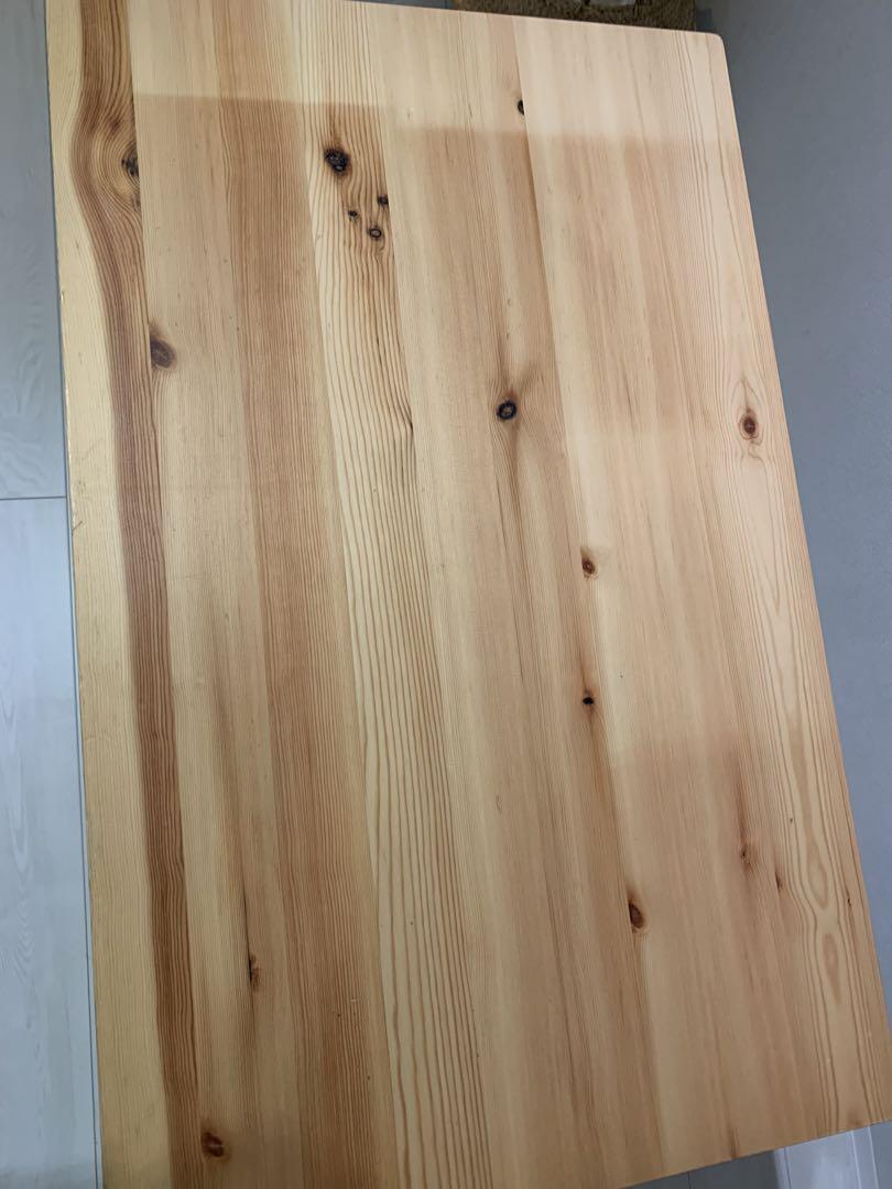 【送料込】無印良品パイン材テーブル・折りたたみ式 幅８０×奥行５０×高さ７０ｃｍ