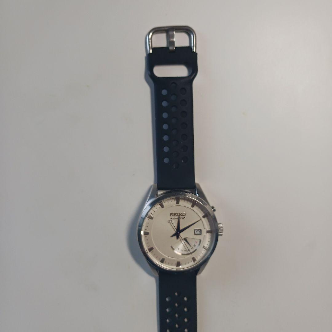 SEIKO Kinetic ホワイトダイヤル 時計