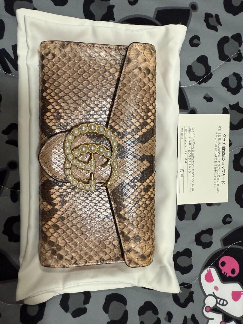 るる　グッチパイソン長財布