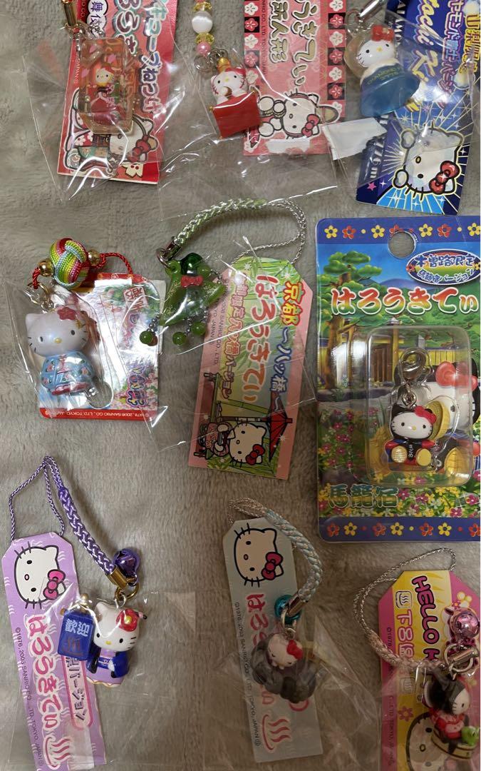ご当地キティ　ファスナーマスコット　根付け　ストラップ　セット