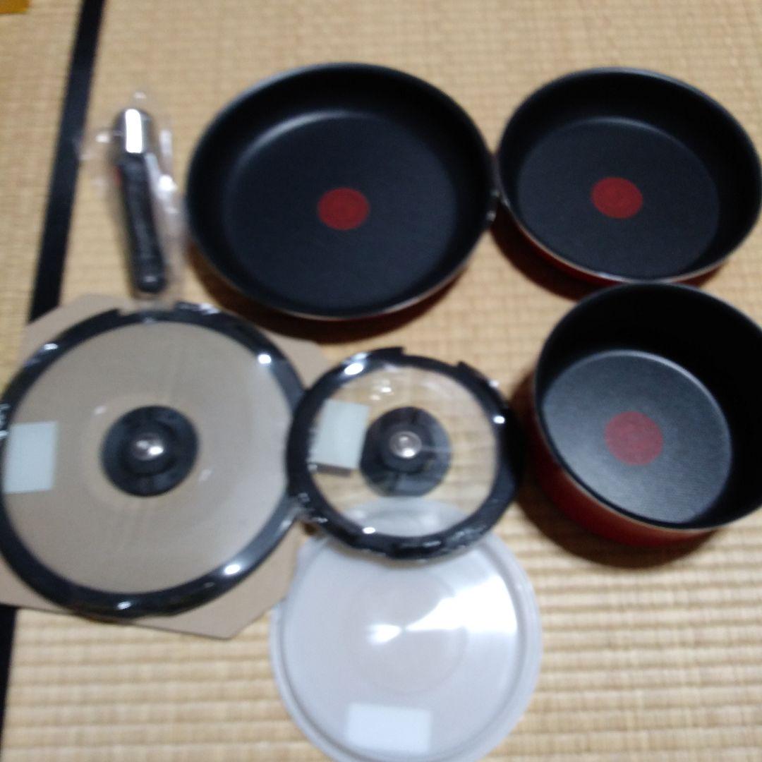 ぽぽですT-fal Ingenio Rapika Red セット
