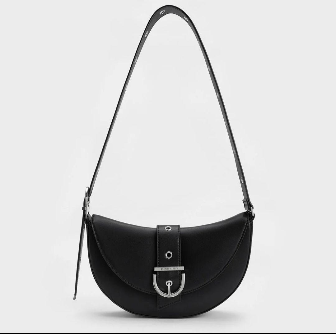 【激安通販 オンラインショップ】日用品 Charles ハーフムーンバッグ Keith & バッグ