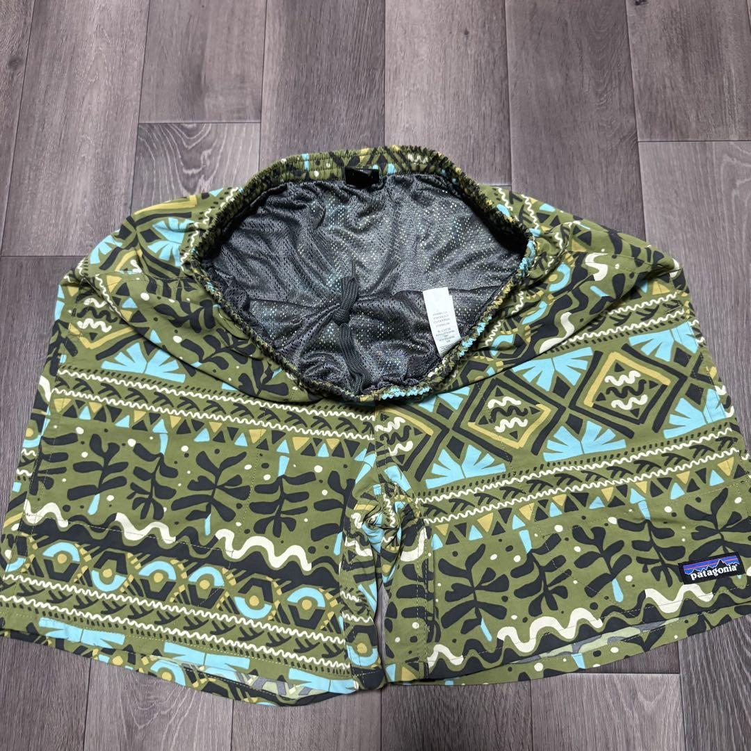 patagonia 21年製 バギーズショーツ 7inch トライバル グリーン