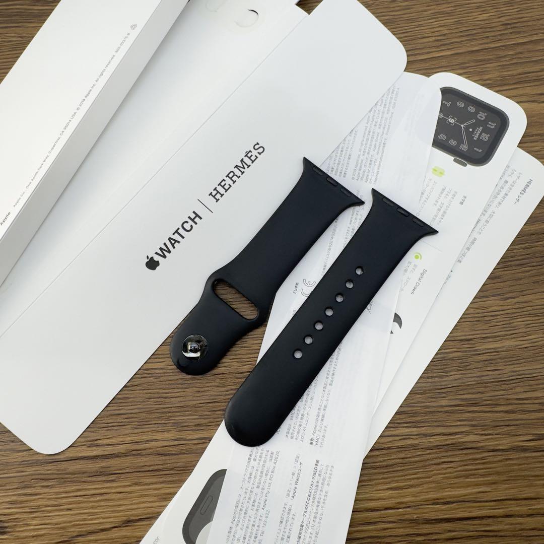 1492 Apple Watch エルメス　ブラック　ラバー　シリコンバンド