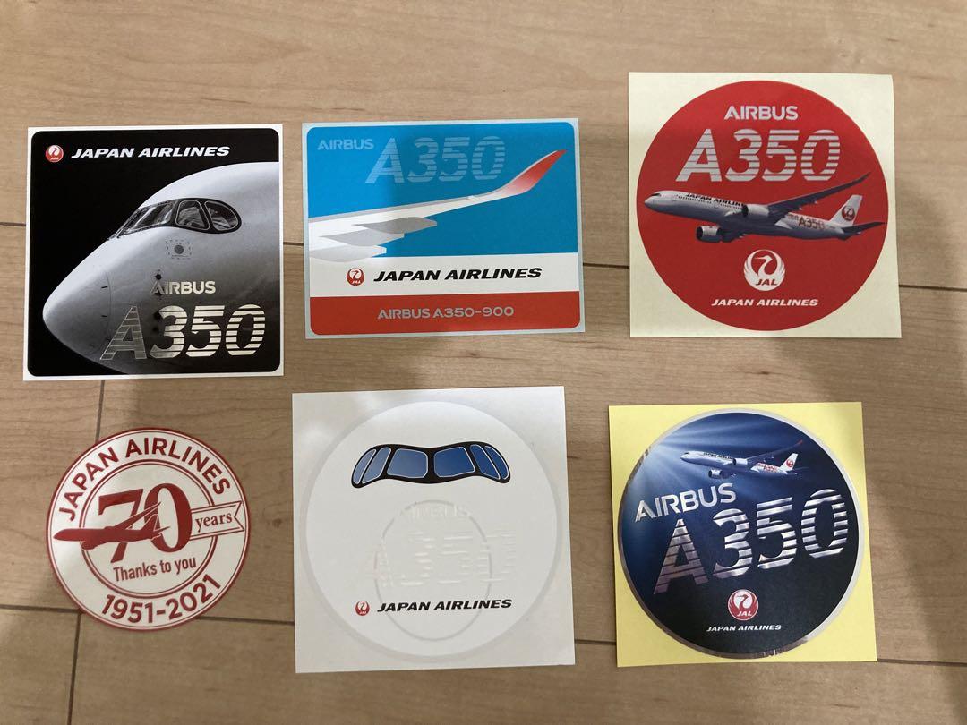 JAL AIRBUS A350 ステッカー 日本航空 エアバス シール 非売品